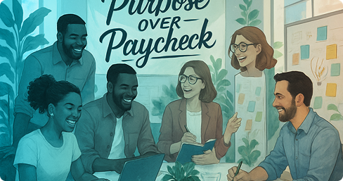 Today's top talent chooses meaning over money. Build a
                          culture they believe in because an authentic purpose
                          is your most valuable, irreplaceable employer brand
                          asset.